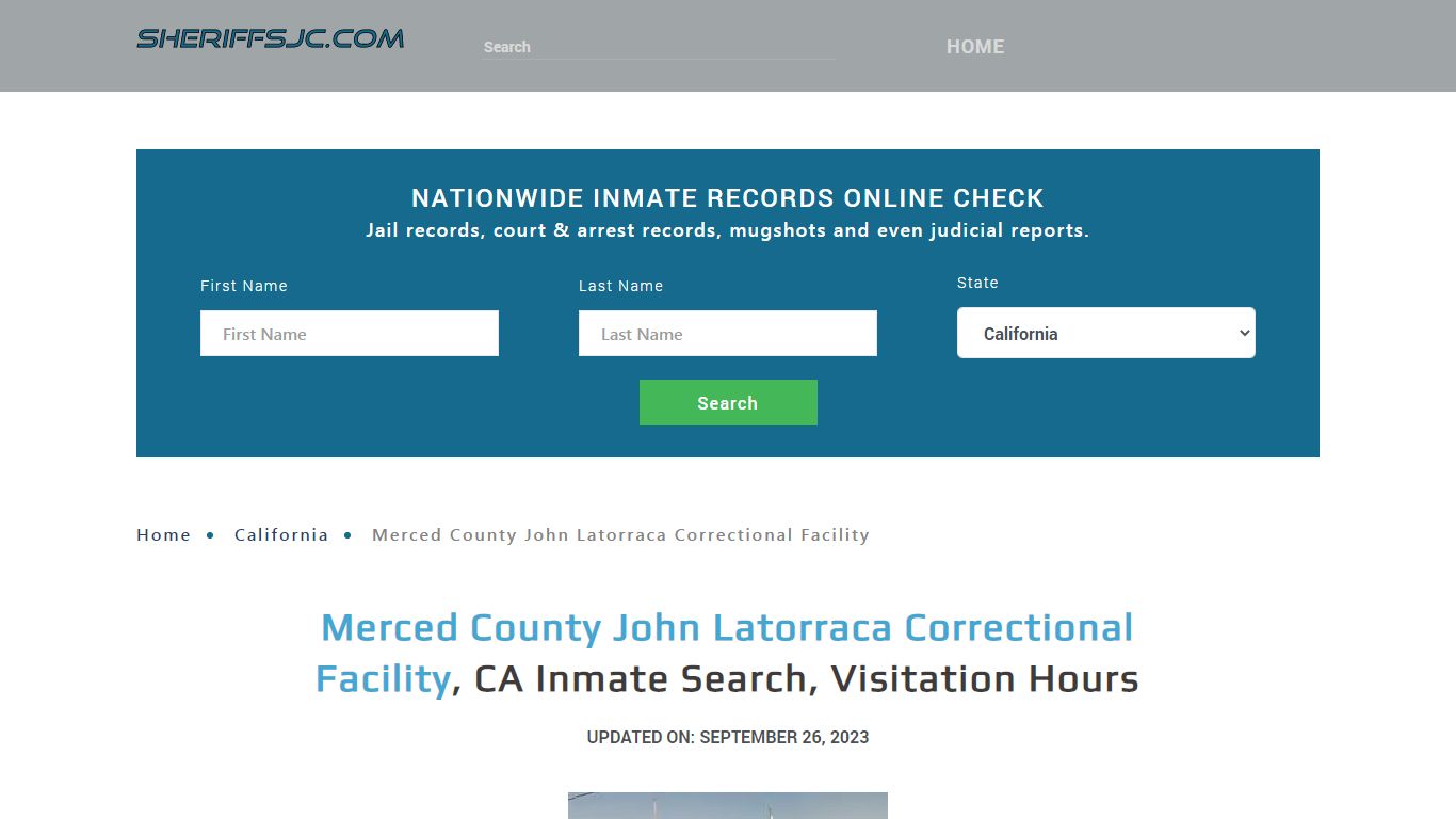 Merced County John Latorraca Correctional Facility, CA Inmate Search ...